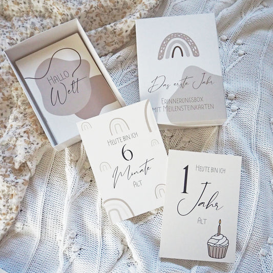 Meilensteinkarten: Das erste Babyjahr