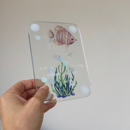 Personalisierte Acryl Einladung zum Geburtstag | DIY-5er-Set