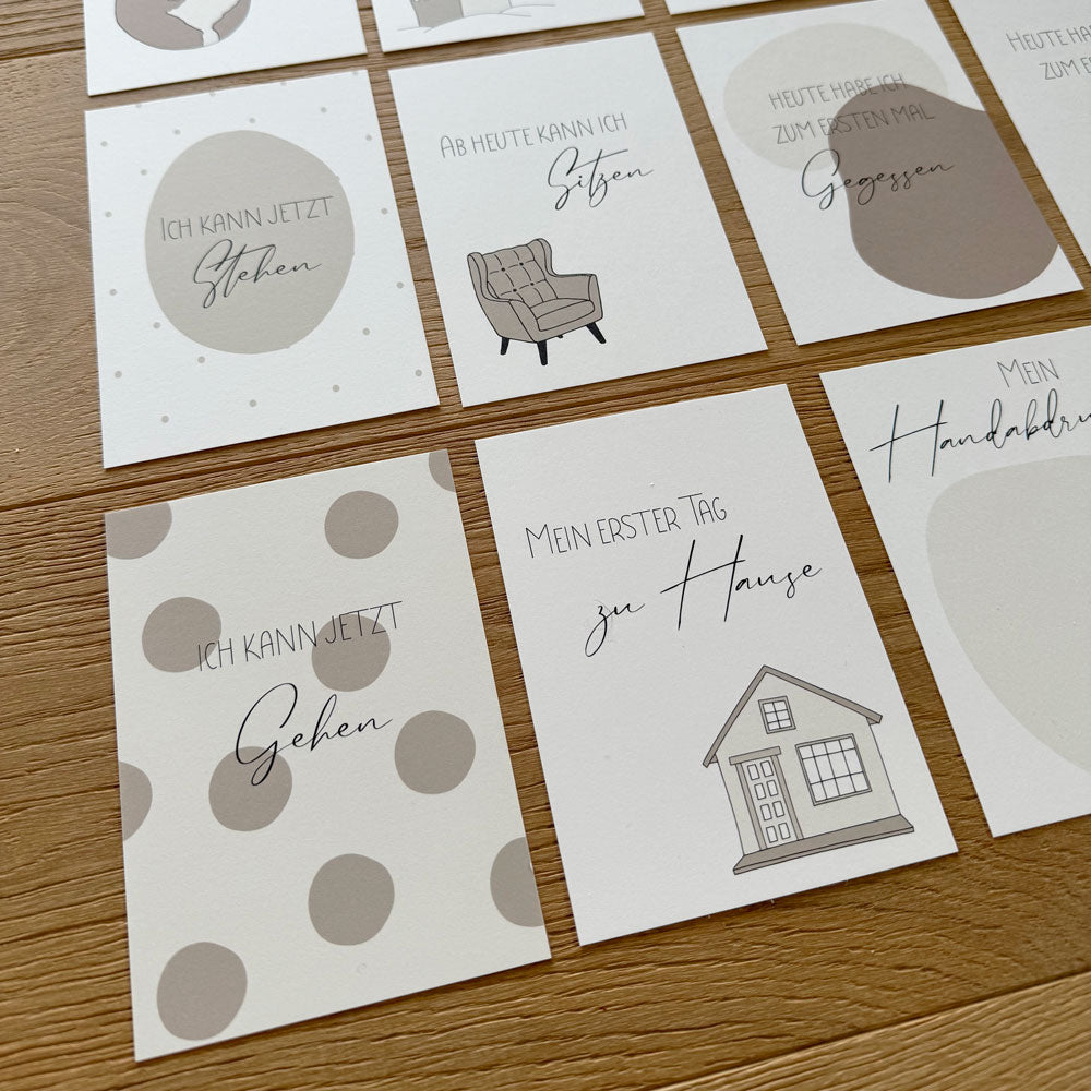 Meilensteinkarten: Das erste Babyjahr