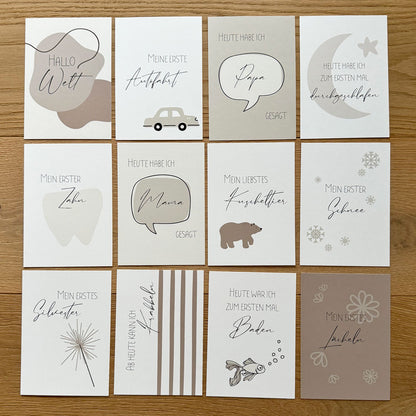 Meilensteinkarten: Das erste Babyjahr