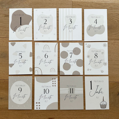 Meilensteinkarten: Das erste Babyjahr