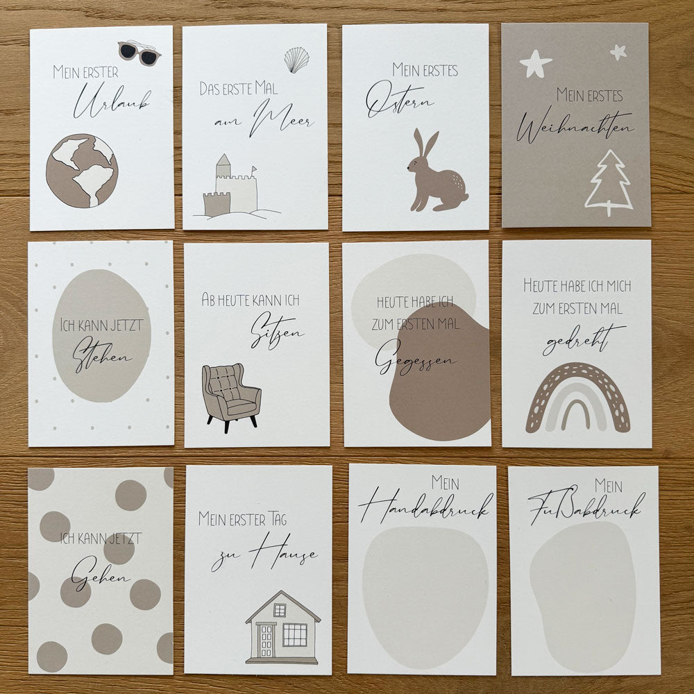 Meilensteinkarten: Das erste Babyjahr