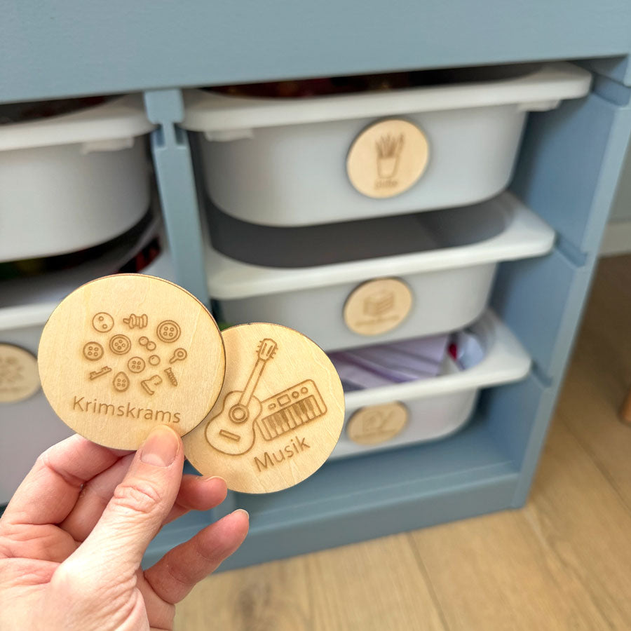 Holz-Schilder für TROFAST Regal – 6 cm (individuell wählbar)